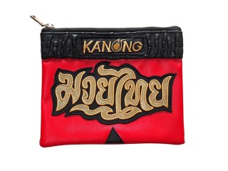 กระเป๋า Clutch ดีไซน์มวยไทย by KANONG : สีแดง/ดำ ขนาด A5